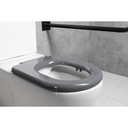 Sapho - SoftClose-pehmeästi sulkeutuva WC-istuin, harmaa