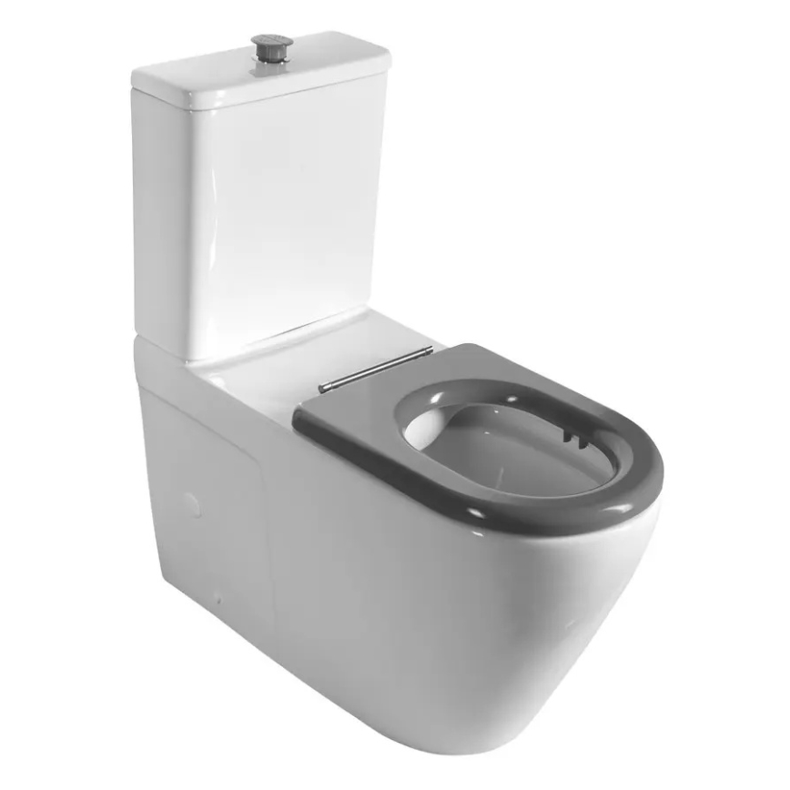 Sapho - SoftClose-pehmeästi sulkeutuva WC-istuin, harmaa