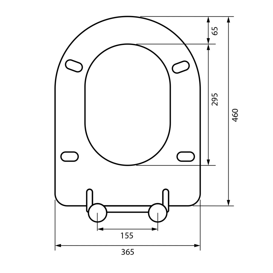 Sapho - SoftClose-pehmeästi sulkeutuva WC-istuin, harmaa