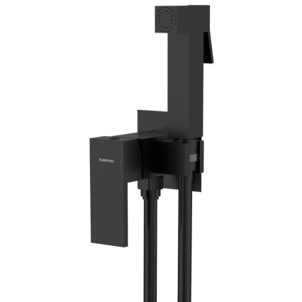 Sapho - Suihkulla varustettu bideehana piiloasennukseen CUBEMIX kulmikas/matta musta