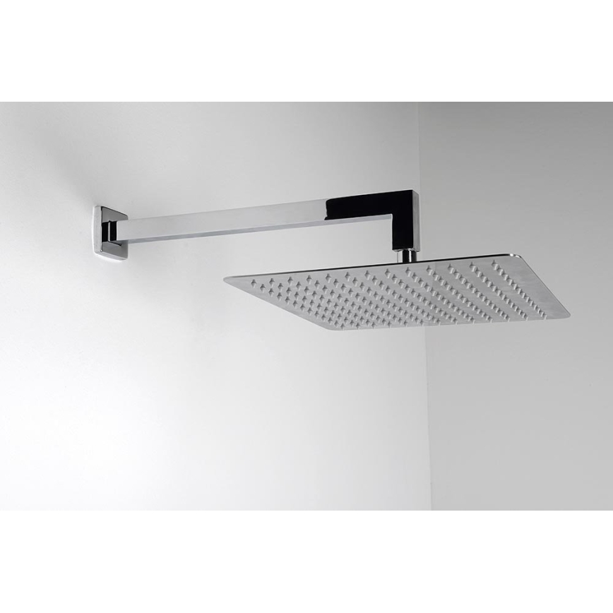 Sapho - Suihkuvarsi kulmikas 40 cm kiiltävä kromi
