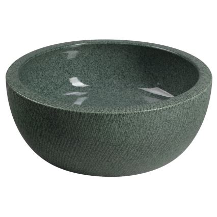 Sapho - Tasolle asennettava pesuallas PRIORI, halkaisija 42 cm, keraaminen/vihreä