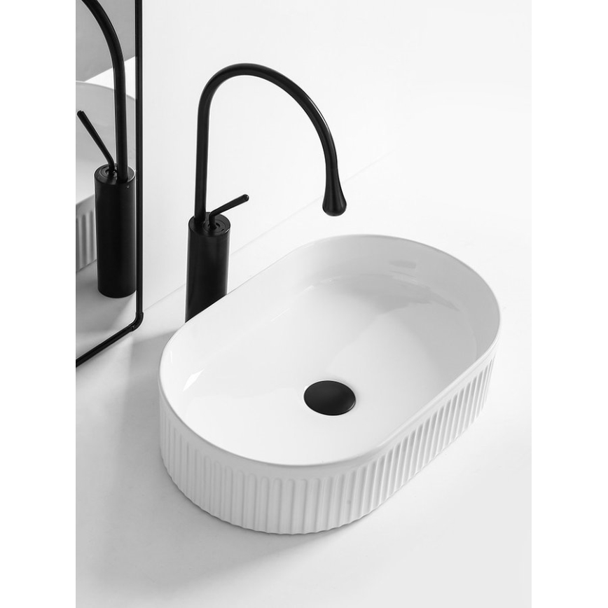 Sapho - Tason päälle asennettava pesuallas PICOBELLO 49x31 cm keramiikka/valkoinen