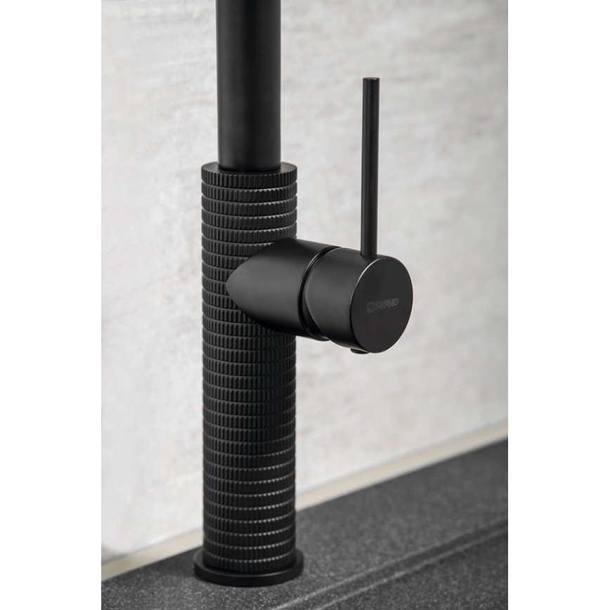 Sapho - Tiskihana ulosvedettävällä ruiskulla FLAWO matta musta