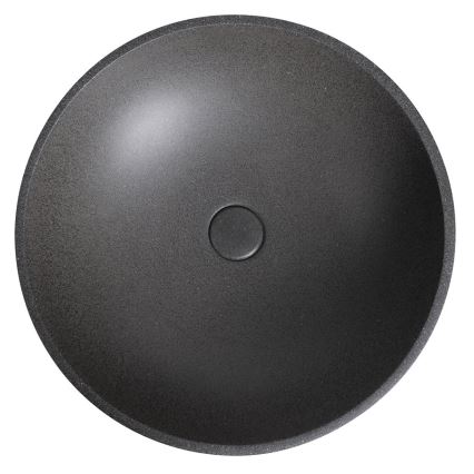 Sapho - TURF pöytätason pesuallas Ø 44 cm, betoni/musta graniitti