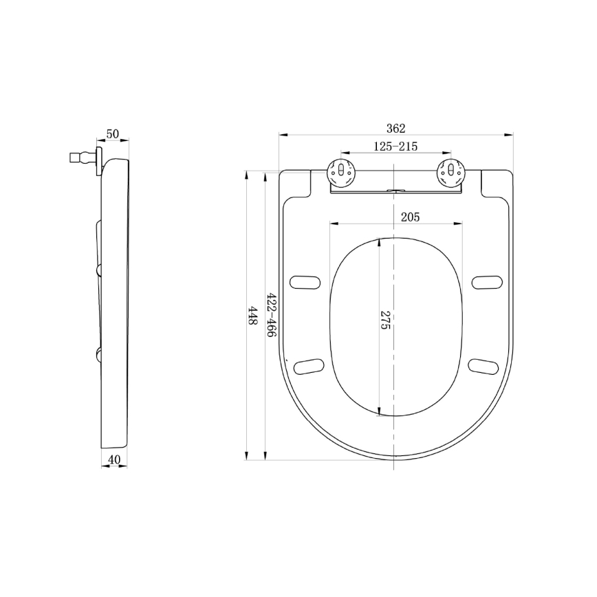 Sapho - WC-istuimen kansi LISA SoftClose valkoinen