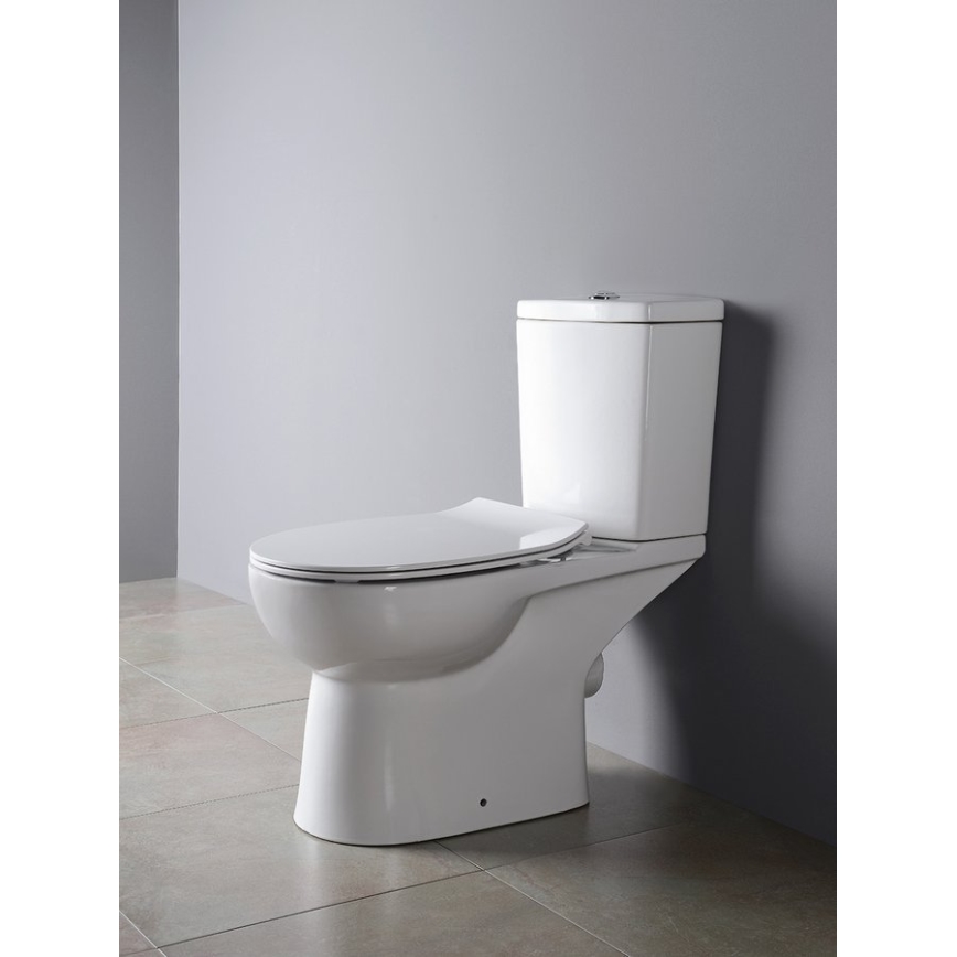 Sapho - WC-istuin, takaviemäröinti, keraaminen/valkoinen