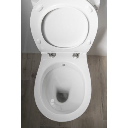 Sapho - WC-yhdistelmä bidet-suihkulla, takaliitäntä, keramiikka/valkoinen