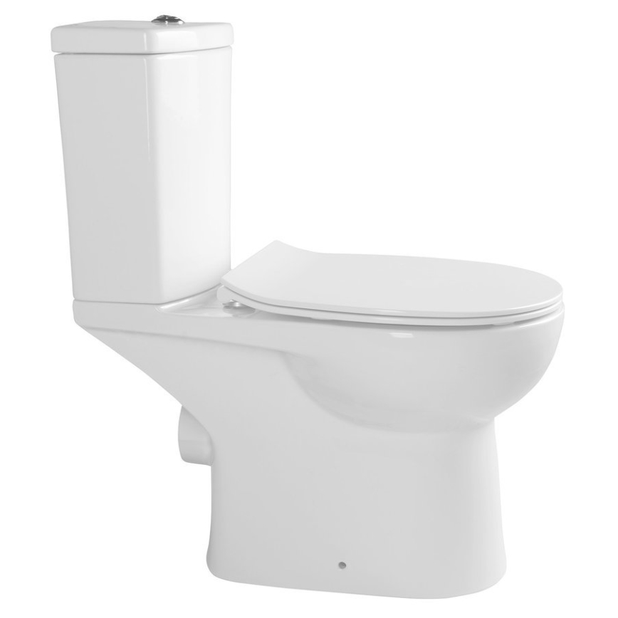 Sapho - WC-yhdistelmä bidet-suihkulla, takaliitäntä, keramiikka/valkoinen