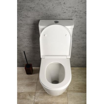 Sapho - WC-yhdistelmä TURKU ala-/takaviemäröinti keramiikka/valkoinen