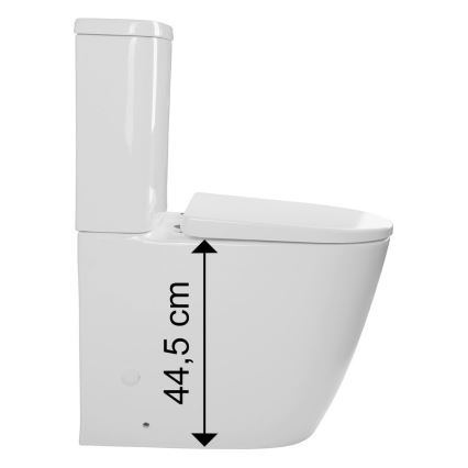 Sapho - WC-yhdistelmä TURKU ala-/takaviemäröinti keramiikka/valkoinen