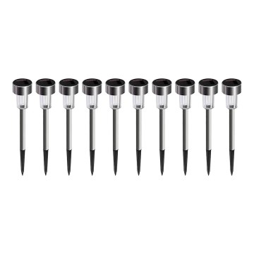 SARJA 10x LED aurinkokäyttöinen lamppu LED/0,06W/1,2V 6000K IP44 40 mAh