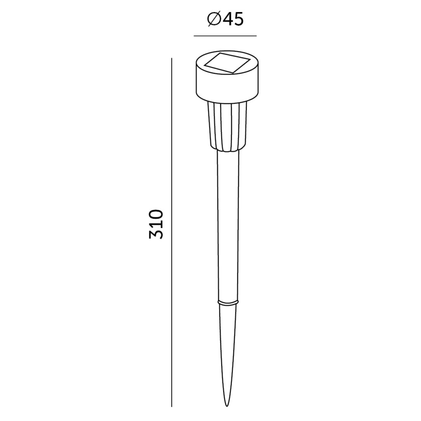 SARJA 10x LED aurinkokäyttöinen lamppu LED/0,06W/1,2V 6000K IP44 40 mAh
