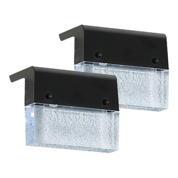 SARJA 2 kpl LED RGB aurinkokäyttöinen seinävalaisin LED/1W/1,2V 3500K IP65 600 mAh