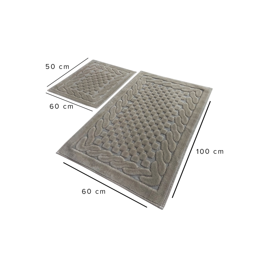 SETTI 2 kpl Kylpyhuopa BAMBI 60/100 cm beige