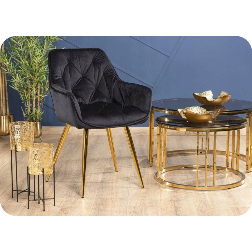 SARJA 2x Ruokatuoli HANA musta