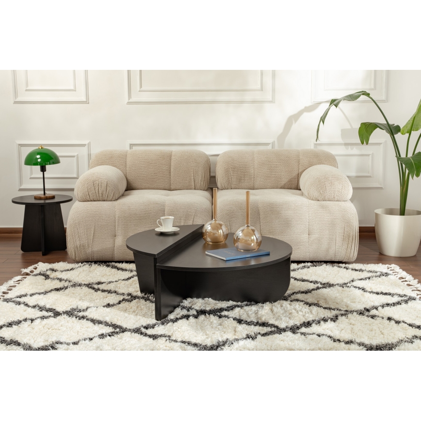 SETTI 2x ORION-sohvapöytä musta