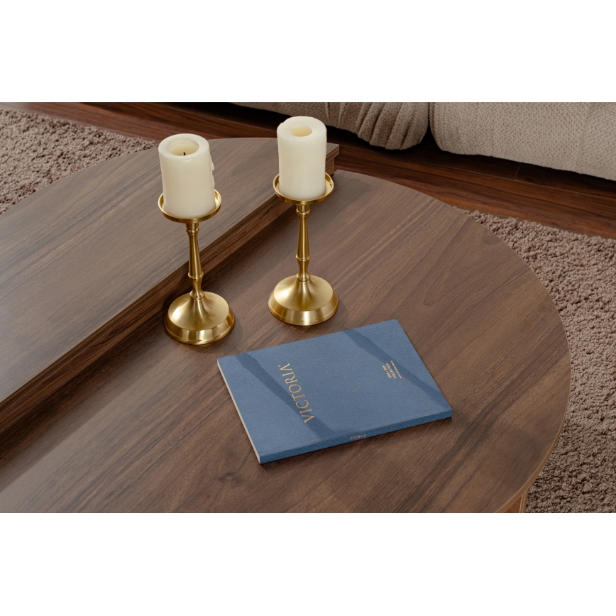 SETTI 2x ORION-sohvapöytä pähkinä