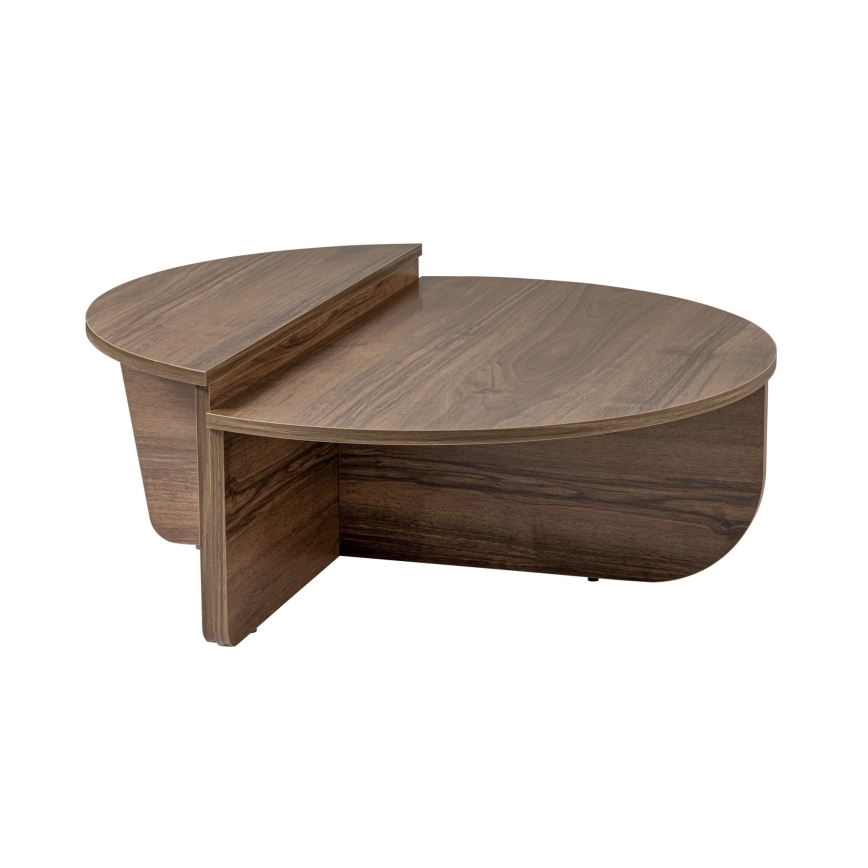 SETTI 2x ORION-sohvapöytä pähkinä