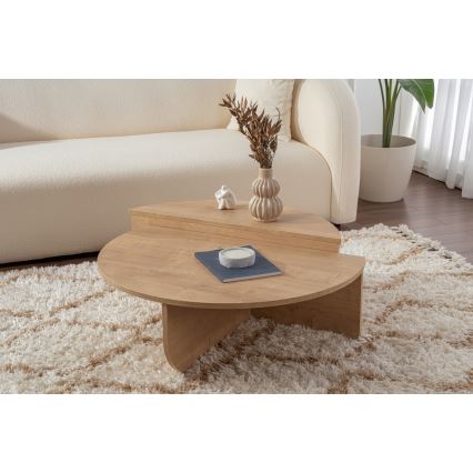 SETTI 2x ORION-sohvapöytä tammi