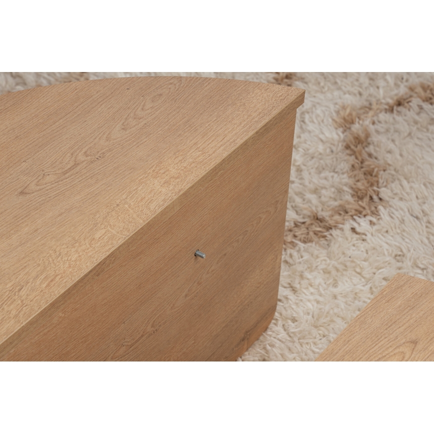 SETTI 2x ORION-sohvapöytä tammi