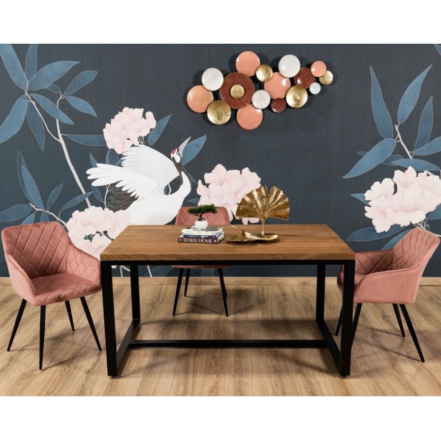 SARJA 2x RICO ruokatuolia, vaaleanpunainen