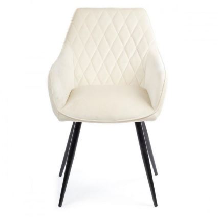 SETTI 2x Ruokatuoli SAMETTI kerma