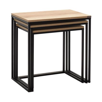 SETTI 3x Konferenssipöytä ruskea