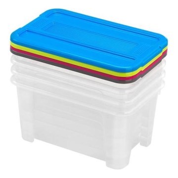 SARJA 4 kpl säilytyslaatikoita TEX BOX 4,5 l