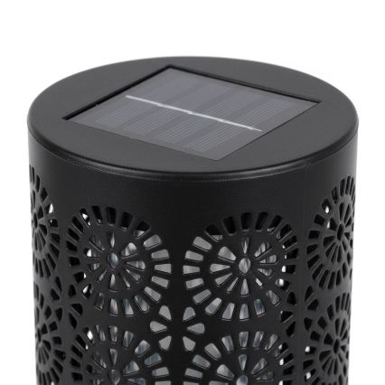 Sarja 4x LED-aurinkovalaisin DECOR LED/1,2V 150 mAh 3000K 39 cm IP44 musta