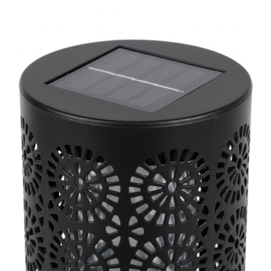 Sarja 4x LED-aurinkovalaisin DECOR LED/1,2V 150 mAh 3000K 39 cm IP44 musta