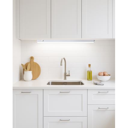 Sarjaan kytkettävä LED-alakaappivalaisin TUBE LED/9W/230V 60 cm valkoinen