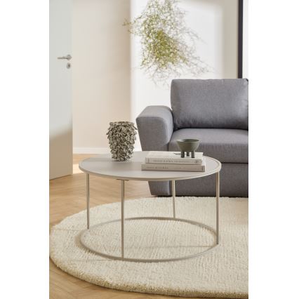 SARON-kahvipöytä, Ø 80 cm, harmaa