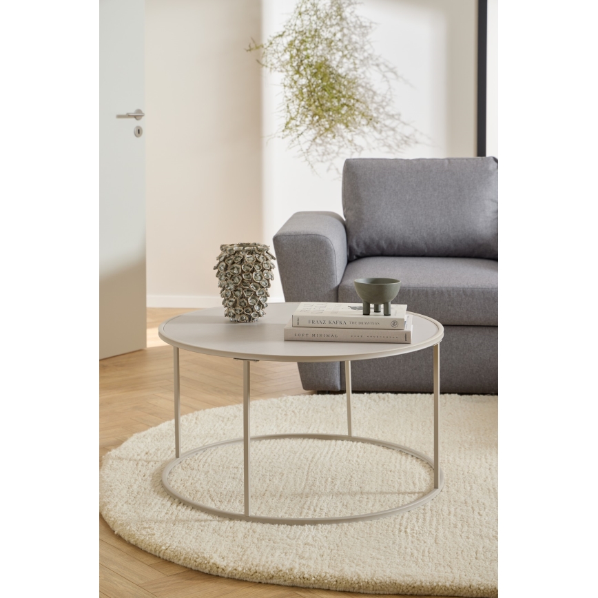 SARON-kahvipöytä, Ø 80 cm, harmaa