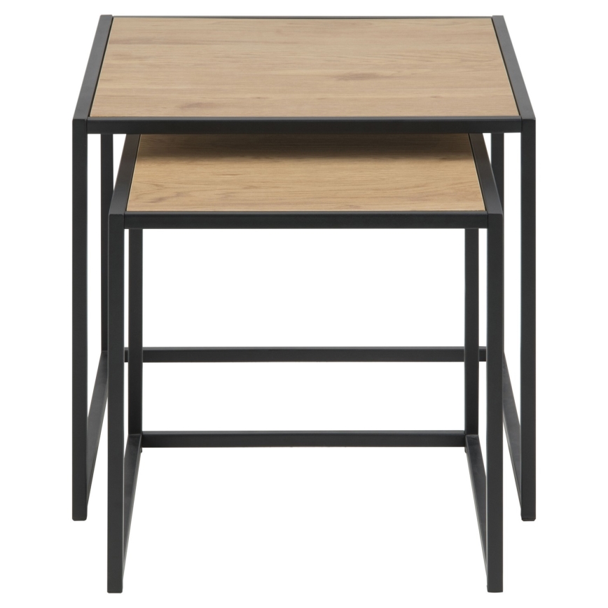 SARON-sohvapöytäsarja 2 kpl tammi/musta