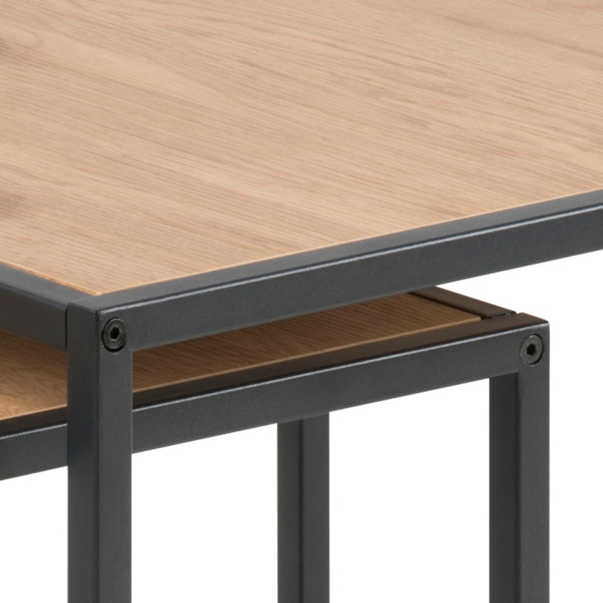 SARON-sohvapöytäsarja 2 kpl tammi/musta