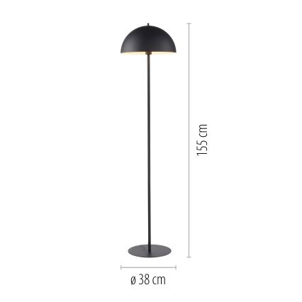 Schöner Wohnen 11727-18 - Lattiavalaisin ALI 1xE27/25W/230V musta