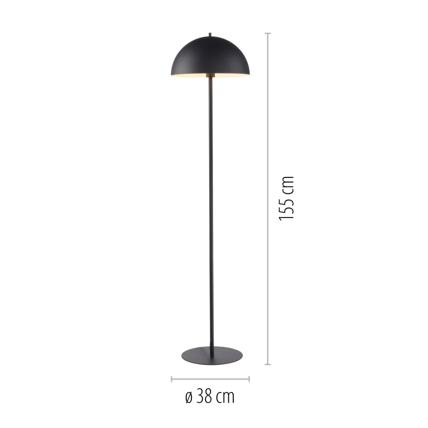 Schöner Wohnen 11727-18 - Lattiavalaisin ALI 1xE27/25W/230V musta