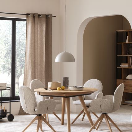 Schöner Wohnen 11728-39 - Riippuvalaisin vaijerilla ALI 1xE27/25W/230V halkaisija 38 cm harmaa