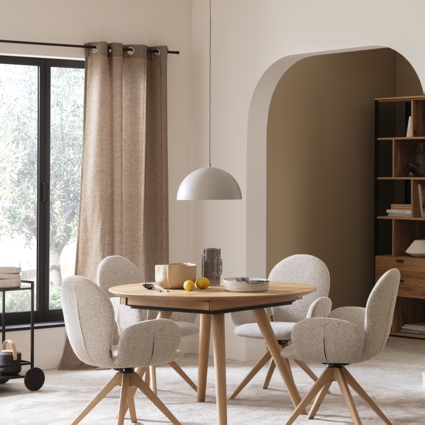 Schöner Wohnen 11728-39 - Riippuvalaisin vaijerilla ALI 1xE27/25W/230V halkaisija 38 cm harmaa