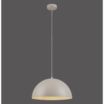 Schöner Wohnen 11728-39 - Riippuvalaisin vaijerilla ALI 1xE27/25W/230V halkaisija 38 cm harmaa