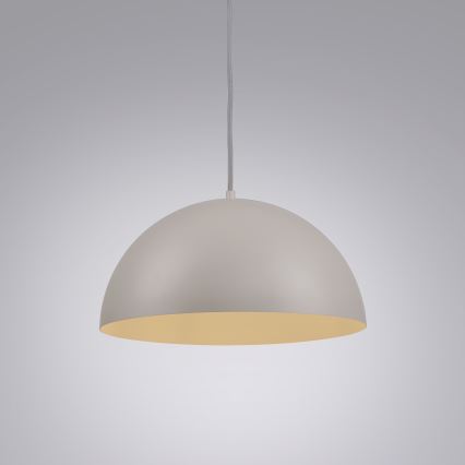 Schöner Wohnen 11728-39 - Riippuvalaisin vaijerilla ALI 1xE27/25W/230V halkaisija 38 cm harmaa