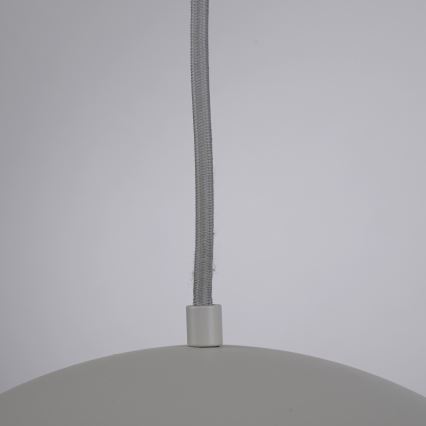 Schöner Wohnen 11728-39 - Riippuvalaisin vaijerilla ALI 1xE27/25W/230V halkaisija 38 cm harmaa