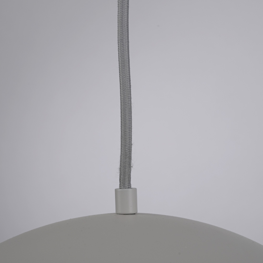 Schöner Wohnen 11728-39 - Riippuvalaisin vaijerilla ALI 1xE27/25W/230V halkaisija 38 cm harmaa