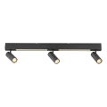 Schöner Wohnen 11794-18 - LED-kohdevalaisin DANTE 3xGU10/10W/230V + LED/14,4W musta