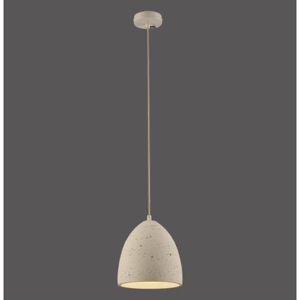 Schöner Wohnen 12540-42 - TRAVENTA riippuvalaisin kaapelilla 1xE27/40W/230V, halkaisija 21 cm, betoni