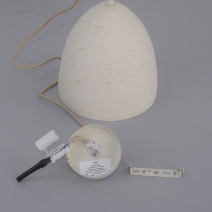 Schöner Wohnen 12540-42 - TRAVENTA riippuvalaisin kaapelilla 1xE27/40W/230V, halkaisija 21 cm, betoni