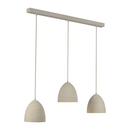 Schöner Wohnen 12541-42 - TRAVENTA-riippuvalaisin johdolla, 3xE27/40W/230V, betoni