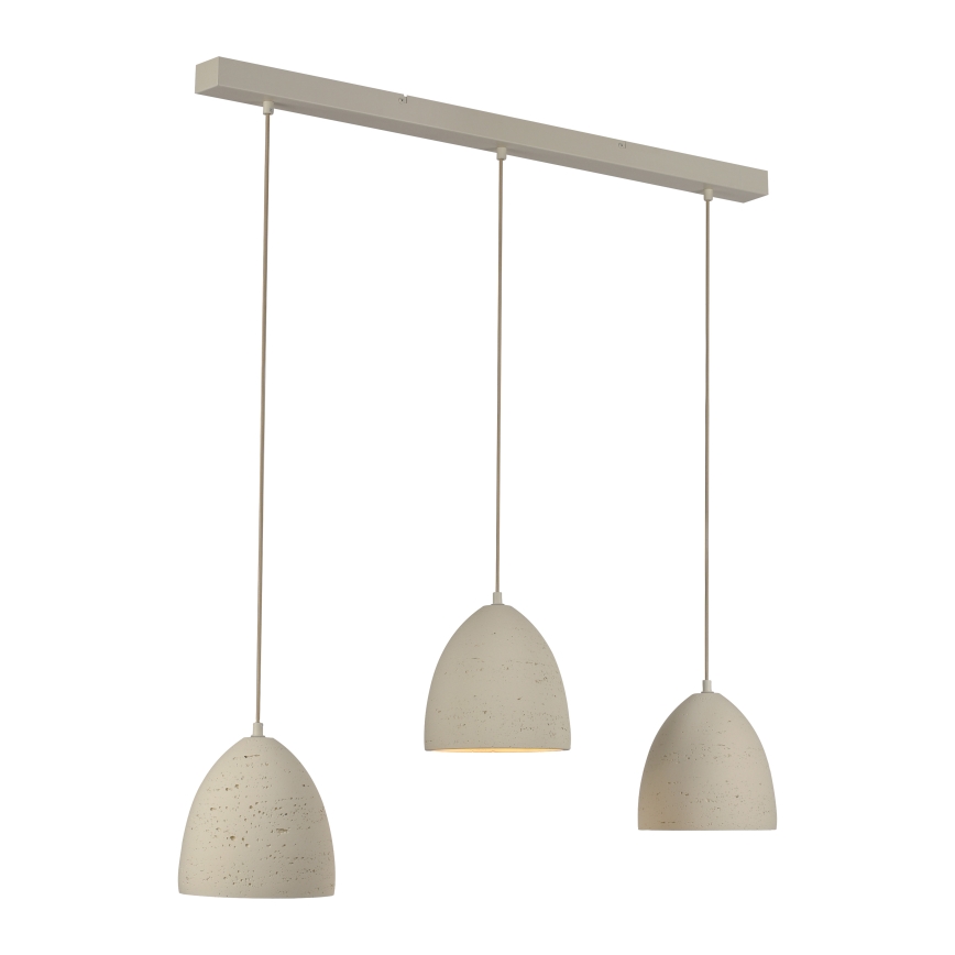 Schöner Wohnen 12541-42 - TRAVENTA-riippuvalaisin johdolla, 3xE27/40W/230V, betoni
