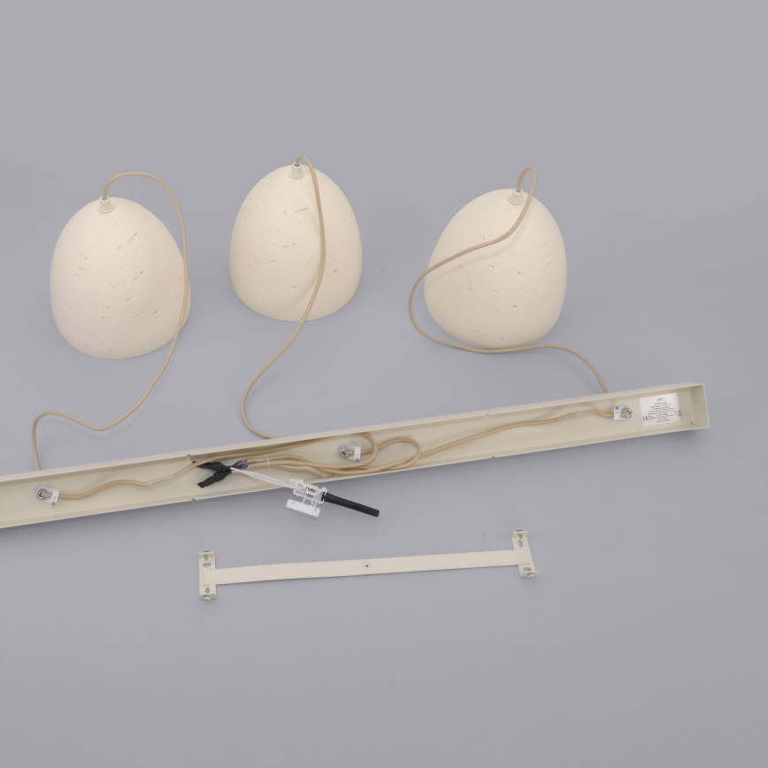 Schöner Wohnen 12541-42 - TRAVENTA-riippuvalaisin johdolla, 3xE27/40W/230V, betoni